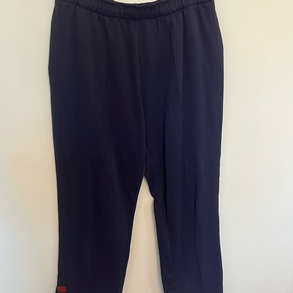 Ralph Lauren Navy Blue Jogger Pants with red stripes at bottom size medium - Picture 2 of 7